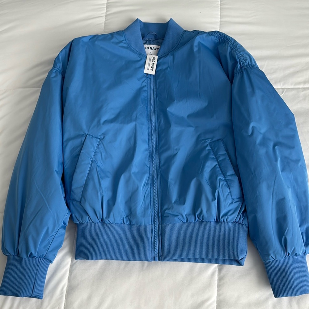 NWT Old Navy Blue Bomber Jacket